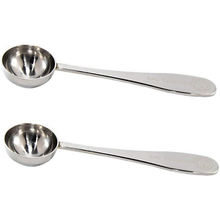 Load image into Gallery viewer, Teaspoon 5 ml Set of 2: Polished Stainless Steel