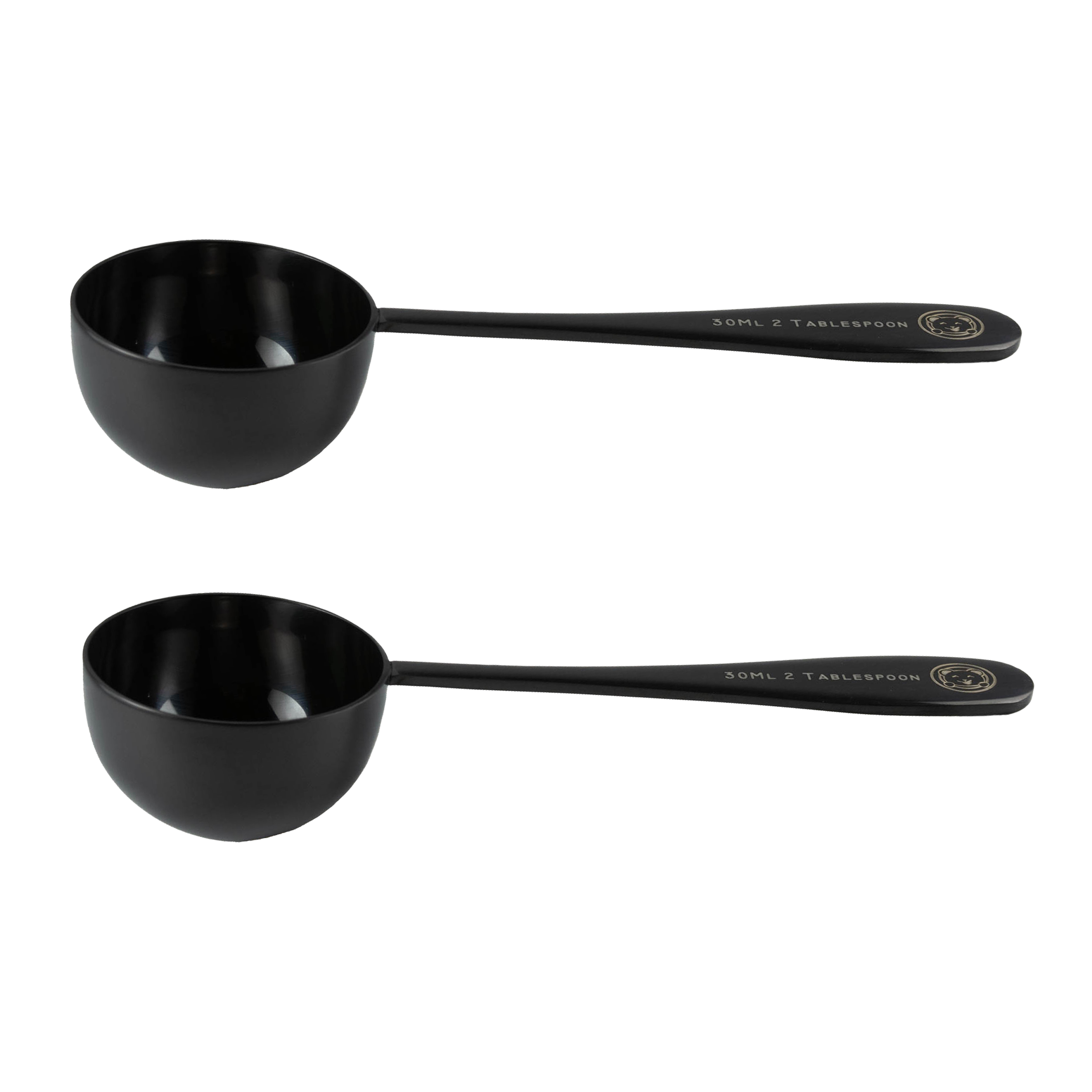 Honey Bear Kitchen Silicone Stirring Spoon (Set of 2, Black