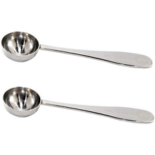 Load image into Gallery viewer, Teaspoon 5 ml Set of 2: Polished Stainless Steel
